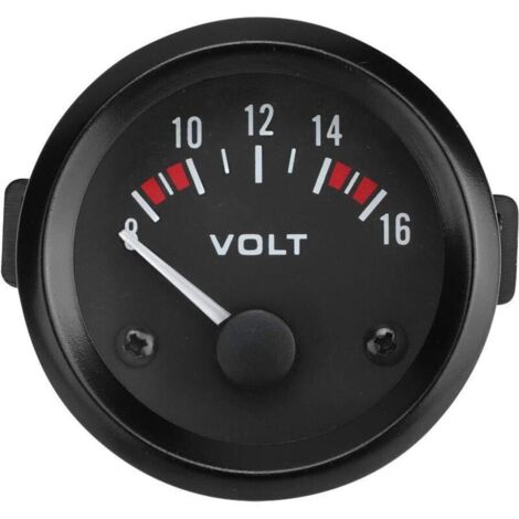 Voltmetro universale per auto da 12 V, indicatore di tensione da 52 mm/2 pollici, 8-16 V BX100007 (1/4)