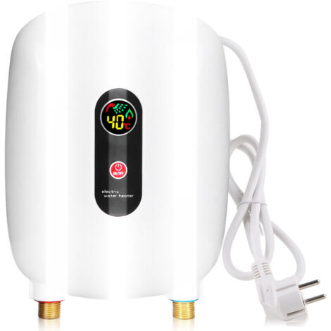 Scaldabagno elettrico istantaneo senza serbatoio, 220 V 3500 W, con display LCD per fornire acqua calda ai lavandini