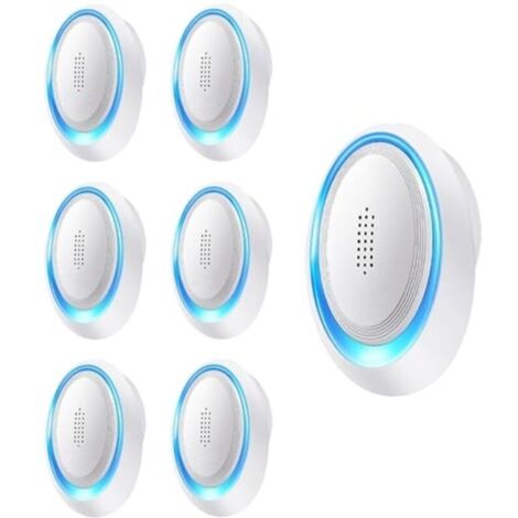 Confezione da 6 dispositivi per il controllo dei parassiti da interno - Repellente per topi - Repellente per topi e ratti a ultrasuoni - Anti-topi - Controllo efficace dei parassiti per roditori, zanz (1/4)