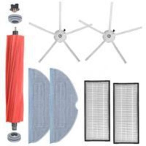 Accessori per Xiaomi Roborock S7, pezzi di ricambio per Roborock S7, 1 spazzola principale, 2 spazzole laterali, 2 filtri HEPA, 2 panni per la pulizia per l'aspirapolvere Xiaomi Roborock S7 S70 S75 S7 (1/4)