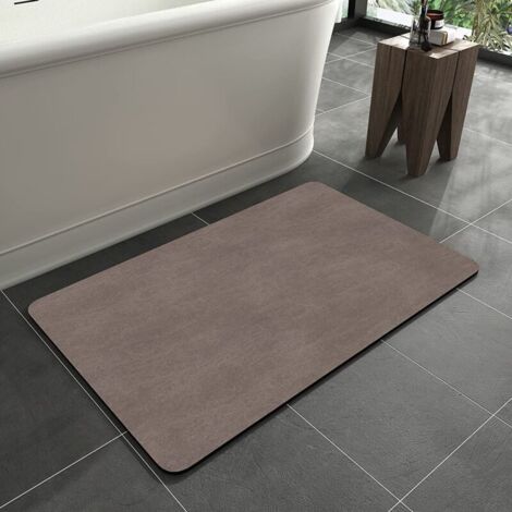 Tappetino da bagno assorbente in diatomite, minimalista, tinta unita, antiscivolo, ad asciugatura rapida, morbido, ideale per ingresso, vasca da bagno, porta d'ingresso, comodino, divano, soggiorno (m