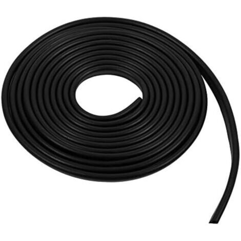 Protezione per bordi portiere auto nera, 30 m, guarnizione in gomma a forma di U, protezione antigraffio. (1/4)