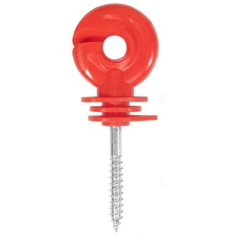 100 isolatori per pali in legno, recinzione elettrica, recinzione elettrificata per animali (cinghiali, cani, mucche, cavalli) (1/2)