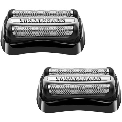 Testine di ricambio per rasoio, confezione da 2, serie 3 32B, compatibili con Braun S3 3040s 3000s 3050cc 3010s 3070cc 3080s 3090s 310s 3020s 330s 370cc-4 380s-4 (1/4)