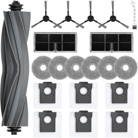 Set di accessori da 20 pezzi per Dreame L10s Ultra Gen 2 / Mova E30 Ultra / L40 Ultra AE / L10s Pro Ultra Heat: 1 spazzola principale, 6 sacchetti per la polvere, 6 panni per la pulizia, 4 spazzole la