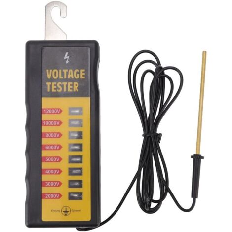 Tester di tensione per recinzioni elettriche, 8 neon, massimo 12 kV, rilevatore portatile di guasti per recinzioni elettriche per allevamento di bestiame. (1/4)