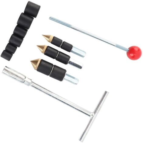 Strumento per tappi per tubi in acciaio inossidabile per riparazioni efficienti ¥ Design ergonomico e perno di arresto a caldo portatile per varie situazioni