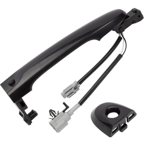 Maniglia esterna anteriore sinistra della portiera, lato guidatore, compatibile con Nissan Juke F15 2010-2022, nera, 80644-1FA5A, 80644-3WC2A, 80640-3WC2A