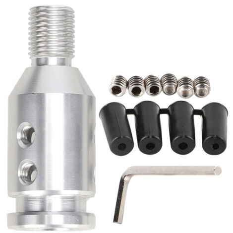 Adattatore per pomello del cambio 12x1.25 per leve del cambio non filettate: ricambio automobilistico universale in alluminio, diverse opzioni di colore - Ideale per. (1/4)