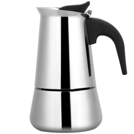 Caffettiera moka portatile Brikka in acciaio inox, 9 tazze (100 ml)