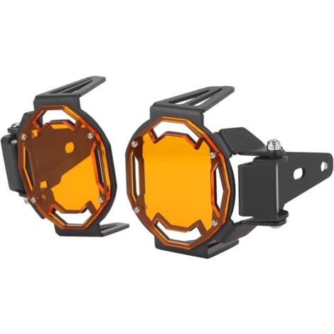 Copertura per fendinebbia da moto, protezione per fendinebbia da moto, copertura per lampada a LED adatta per R1200GS/R1250GS Adventure LC ecc. (Arancione)