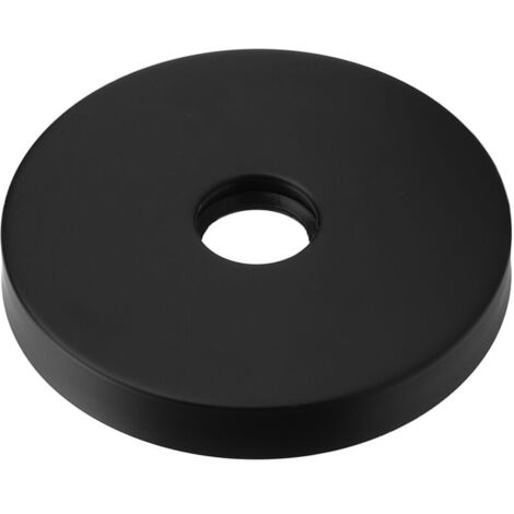 Shower Affare, grande placca per doccia, in acciaio inox 304, di ricambio per tubi da 1/2 pollice (NERO)