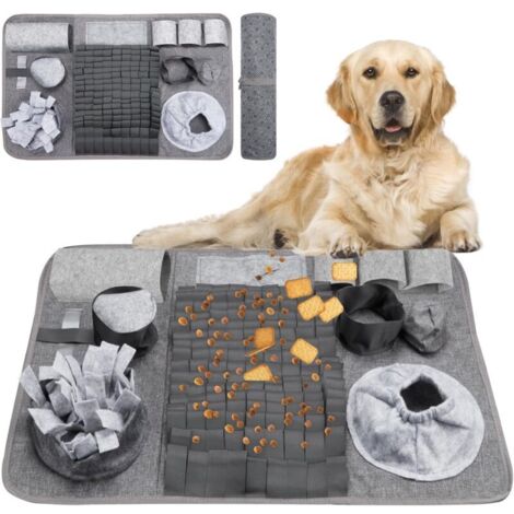Tappetino olfattivo per cani, tappetino lavabile per l'addestramento, tappetino per la pappa, tappetino olfattivo per cani, odori, tappetino per l'addestramento contro la noia e la stimolazione, tappe (1/4)