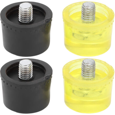 Set di 2 punte di ricambio per martello Pissente, testa di battuta in gomma, accessori per mazzuolo, parti di ricambio per martello con filettatura M10x1 per installazione (µ25mm).
