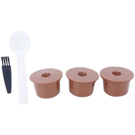 Kit di filtri per caffè riutilizzabili Fdit, filtro a capsula ricaricabile, tazza, spazzolino, cucchiaino, accessori per macchine da caffè, Caffitaly (1/4)