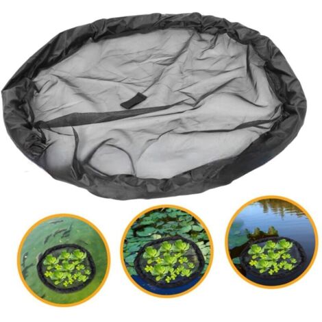 Rete galleggiante per laghetto, rotonda Isola Flora – maglia fine da 45 cm, per giardino, laghetto per pesci e decorazione d'interni