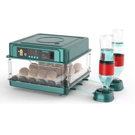 Incubatrice completamente automatica, incubatrice per 10-36 uova con rotazione automatica delle uova e umidificazione automatica, incubatrice con indicatore di umidità per polli, anatre, oche e
