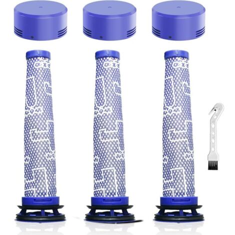 (6 pezzi) Filtri di ricambio per aspirapolvere Dyson V7, V8, V8+, 3 prefiltri + 3 filtri HEPA posteriori, ricambi per aspirapolvere Dyson 965661-01 e 967478-01
