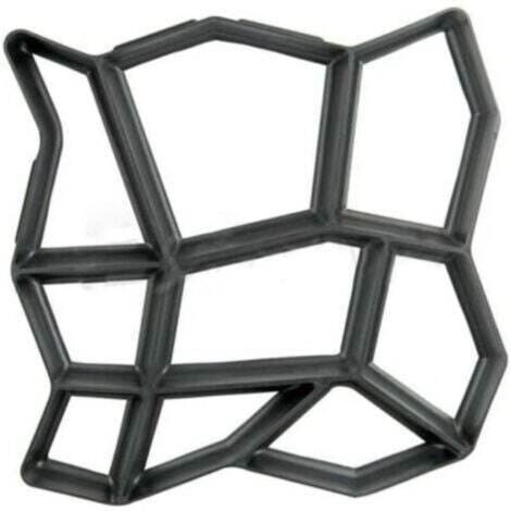 Stampo per pavimentazione in cemento irregolare da 17" x 17" per vialetti, sentieri, giardini, patii, terrazze, Pathmate Stone