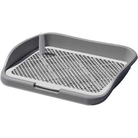 Tappetino assorbente per cani, vassoio per la lettiera, griglie di addestramento, vassoio per lettiera per animali domestici, tappetino, grigio (1/4)