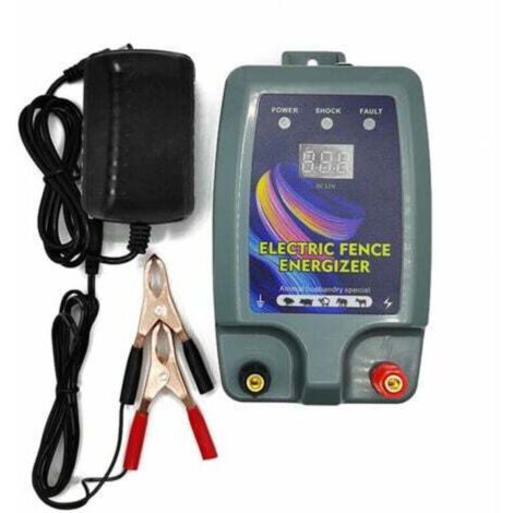 Recinzione elettrica per bestiame e animali, elettrificatore per recinzioni, alta potenza, 3 modalità di potenza per l'allevamento di pollame