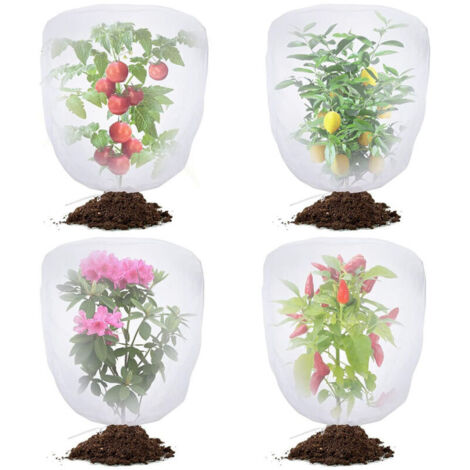 Set di 4 reti antiparassitarie da giardino con coulisse, rete anti-uccelli per la protezione del giardino – rete antizanzare per pomodori, copertura protettiva per piante da giardino per ortaggi e mir (1/4)