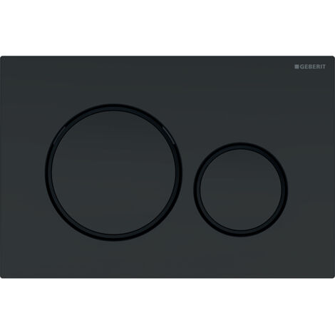 Placca Geberit Sigma20 Round Nero Opaco / Nero Doppio Tasto 115.882.16.1 Nero