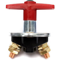 Interruttore di sezionamento batteria a chiave fissa da 200 Amp, interruttore di interruzione, interruttore elettrico per impieghi gravosi 12V/24V.