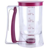 Dosatore per impasto per torte, dosatore per impasto per cupcake da 900 ml con etichette per misurini, strumenti perfetti per la preparazione di cupcake, muffin, piccole torte, per la casa e la cucina