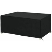 Copertura per tavolo da giardino rettangolare, copertura protettiva impermeabile per mobili da giardino, copertura protettiva per set da giardino, telone impermeabile, tessuto Oxford (170 x 94 x 70 cm
