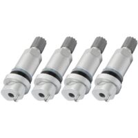 Monitor di pressione pneumatici per Mondeo C4 C5 207 307 407 Kit di riparazione valvola pressione pneumatici argento da 4 pezzi, riparazione valvola TPMS