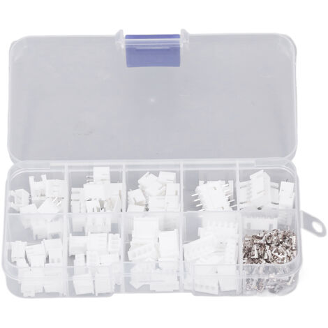 230-teiliges JST-Steckverbinder-Kit, Kunststoffgehäuse, Messingkontakt, 2P, 3P, 4P, 5P, XH2,54 mm, Stecker-Buchse, Gehäuse-Steckverbinder-Kit, DUBUNS (1/5)