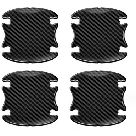 Autocollant de porte/de portière/de pare-chocs, lot de 4 protection de bord de porte en fibre de carbone (1/5)
