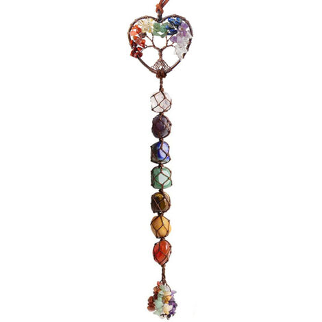 Décoration murale avec les 7 chakras, ornement en cristal de guérison (1/3)