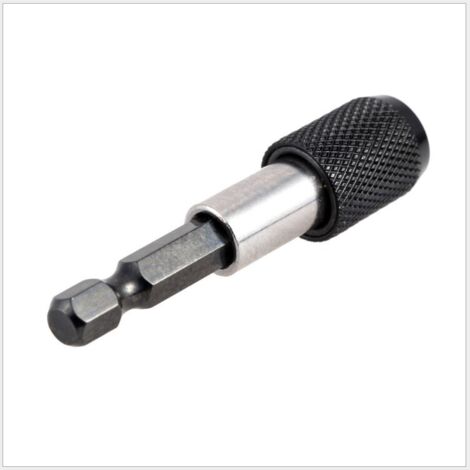 Porte-embout hexagonal 6,35 mm x 60 mm avec rallonge magnétique pour tournevis S (1/4)