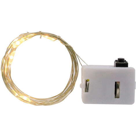 Guirlande lumineuse LED de 2 mètres de long, 20 LED, 2 alimentations électroniques (1/4)