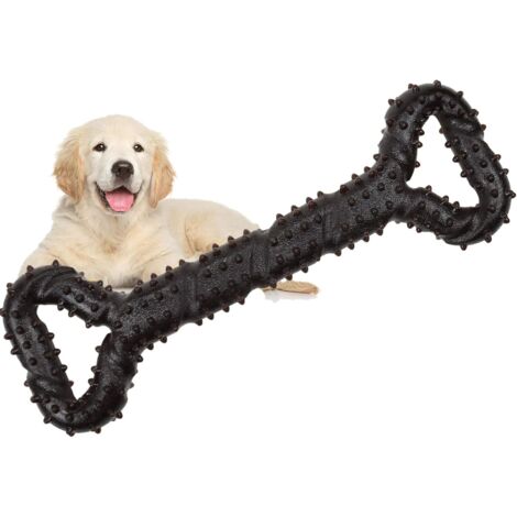 Jouet à mâcher pour chiots, en caoutchouc résistant, 33 cm, en forme d'os. (1/5)