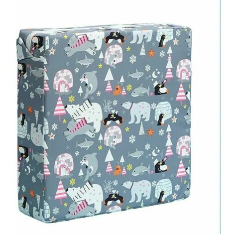 Coussin de siège bleu pour chaises d'enfants, chaises hautes et cuisines (1/5)