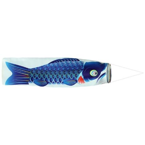 Manche à air Poisson Bleu, Manche à air Carpe, Drapeau Poisson, Banderole D (1/5)