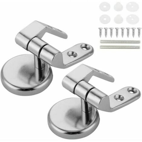 2 charnières de rechange pour abattants de toilettes en alliage de zinc (1/5)