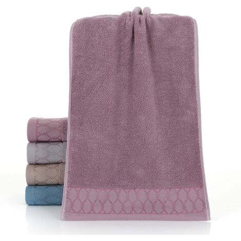 Ensemble de 3 serviettes foncées (34 x 74 cm) pour le lavage du visage, à usage domestique (1/4)