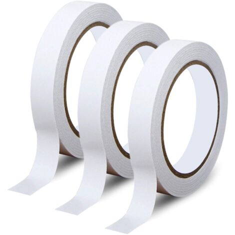 Ensemble de rouleaux de ruban adhésif double face, ruban adhésif résistant pour le bureau et les projets de bricolage (1/5)