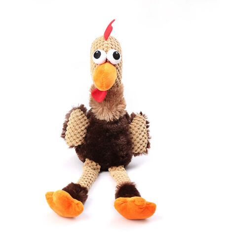 Peluche à damier avec technologie anti-mastication – jouet résistant pour chien (1/5)