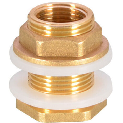 Adaptateur de raccordement pour tuyau d'arrosage en laiton (4 pièces) pour réservoir d'eau, robinet de pluie (1/3)