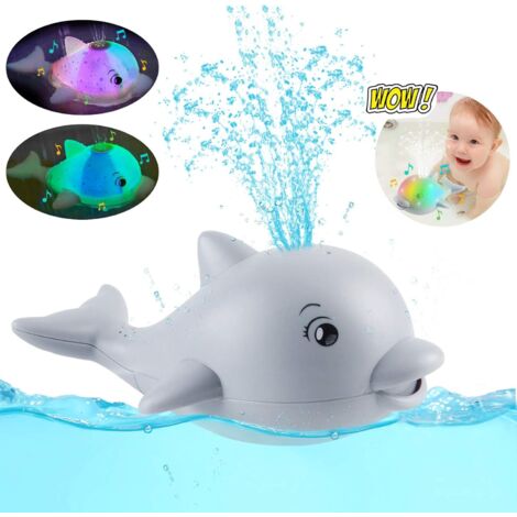 Jouet de bain pour bébé, à induction électromagnétique, en forme de dauphin et de baleine (1/5)
