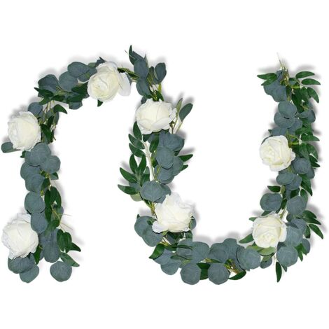 Guirlande de fleurs artificielles Blue Dream, rose décorative (1/5)