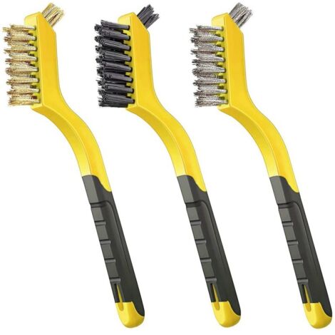 Ensemble de mini-brosses variées avec manches ergonomiques (1 brosse en nylon, 1 brosse pour soutien-gorge) (1/5)