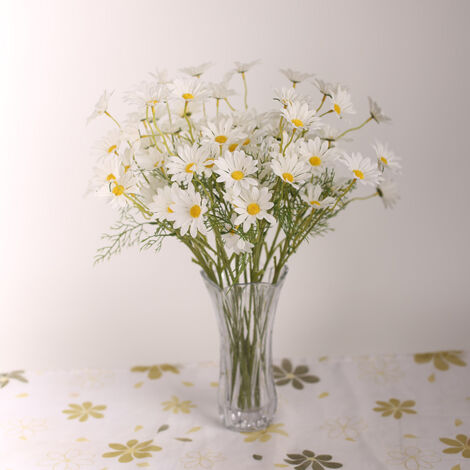 Marguerites artificielles, gerberas artificiels, fleurs de camomille (1/2)