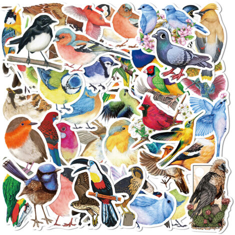 Petits oiseaux(Petit) Autocollants Muraux Wall Stickers Chambr (1/5)