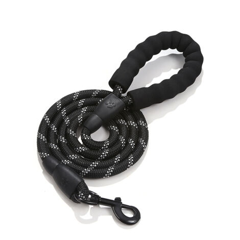 Laisse pour chien en corde, laisse en nylon avec poignée (1/5)